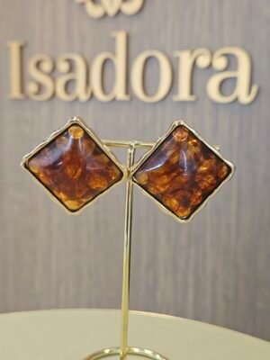 Brinco Luxo Caramelo