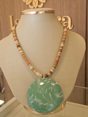 Colar Biju Cores Luxo