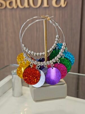 Argola carnaval colorido