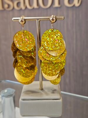 Brinco carnaval dourado