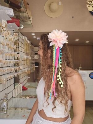 Acessório flor cabelo 2