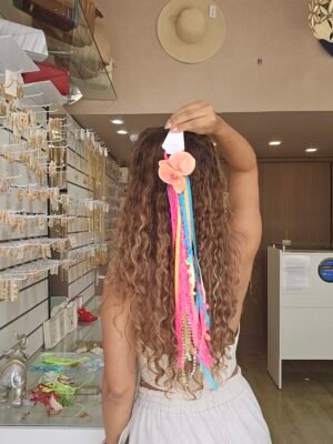 Acessório cabelo colorido