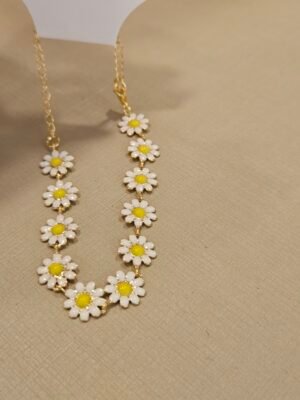 Pulseira biju flores