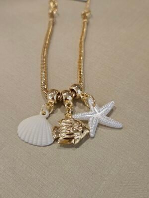 Pulseira biju pingentes