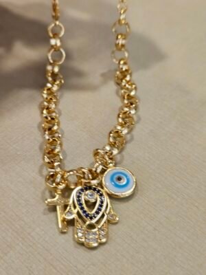 Pulseira biju pingentes