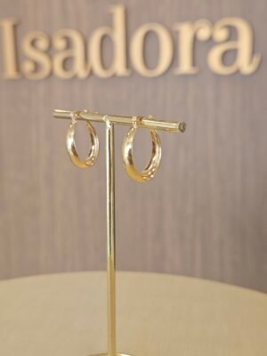 Argola 3215 Folheada ouro 18k