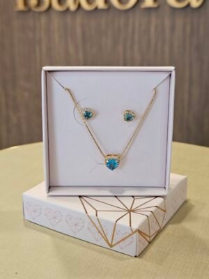 Conjunto Mimo cores folheado ouro 18k