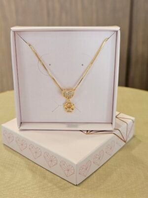 Gargantilha Menina 140 Folheado ouro 18k