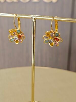 Brinco Folheado ouro 18k 626
