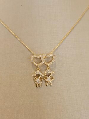 Gargantilha  Casal 149 Folheado ouro 18k