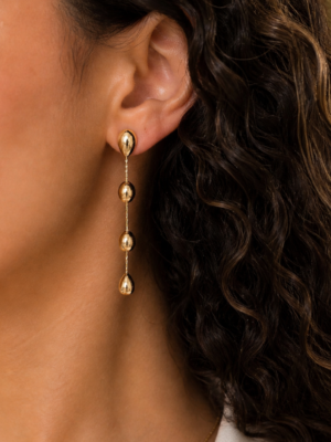 Brinco Folheado ouro 18k 3795