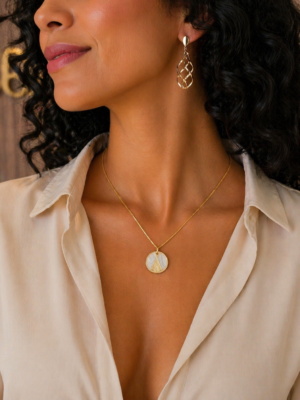 Colar Nossa Senhora 768 Folheado ouro 18k