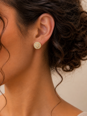 Brinco Folheada ouro 18k 0813
