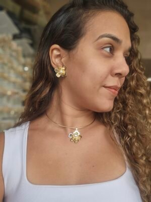 Conjunto Aro Folheado a ouro 01