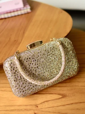 Bolsa Festa Luxo Dourada