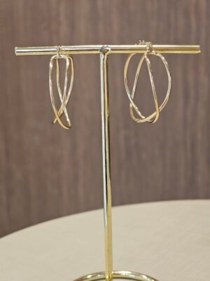 Argola Cruzada 3693 Folheado