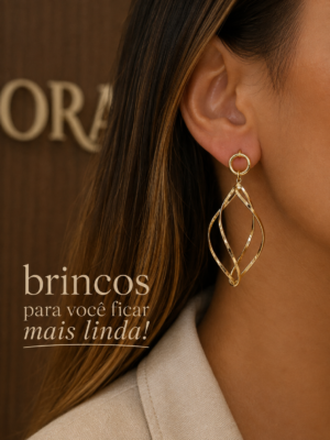 Brinco Espiralado 4116 Folheado