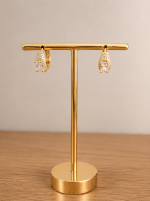 Argola Luxo 0566 Folheado a ouro 18k